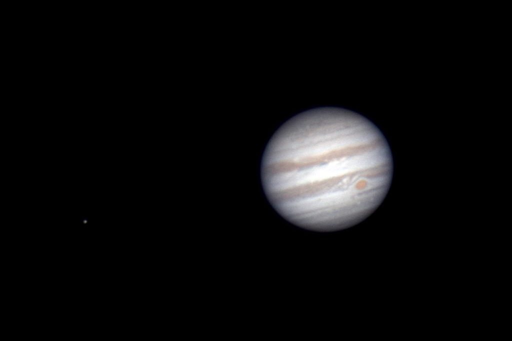 Jupiter with moon Europa