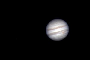 Jupiter with moon Europa